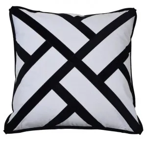 Fremantle Velvet & Cotton Euro Cushion Cover, Black by COJO Home, a Cushions, Decorative Pillows for sale on Style Sourcebook