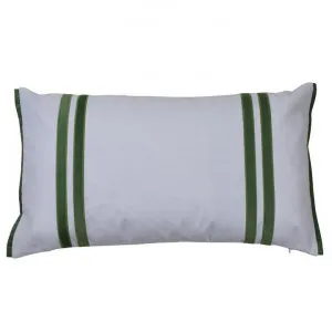 Cottesloe Velvet & Cotton Lumbar Cushion Cover, Olive by COJO Home, a Cushions, Decorative Pillows for sale on Style Sourcebook