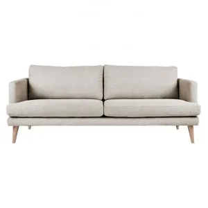 Harper Fabric Sofa, 3 Seater, Light Grey by HOMESTAR, a Sofas for sale on Style Sourcebook