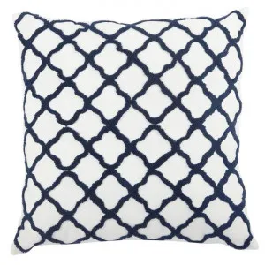 Quatrefoil Feather Filled Cotton Scatter Cushion by Diaz Design, a Cushions, Decorative Pillows for sale on Style Sourcebook