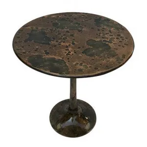 Perrier Iron Round Pedestal Side Table by French Country Collection, a Side Table for sale on Style Sourcebook