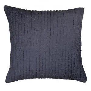 Bande Cotton Linen Euro Cushion Cover, Grey by French Country Collection, a Cushions, Decorative Pillows for sale on Style Sourcebook