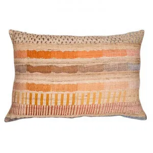 Marrakesh Wool & Silk Lumbar Cushion Cover, Sunset Beach by Provencal Treasures, a Cushions, Decorative Pillows for sale on Style Sourcebook