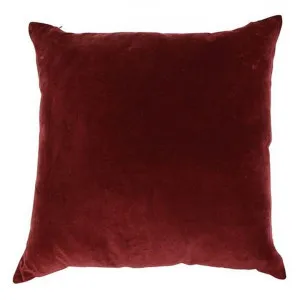 Dual Cotton Velvet & Linen Reversable Scatter Cushion, Berry by Provencal Treasures, a Cushions, Decorative Pillows for sale on Style Sourcebook