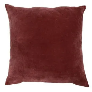Dual Cotton Velvet & Linen Reversable Scatter Cushion, Mauve by Provencal Treasures, a Cushions, Decorative Pillows for sale on Style Sourcebook