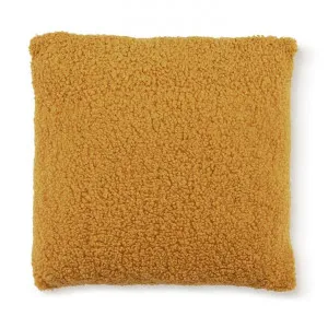 Beddinghouse Sherpa Scatter Cushion, Ochre by Beddinghouse, a Cushions, Decorative Pillows for sale on Style Sourcebook