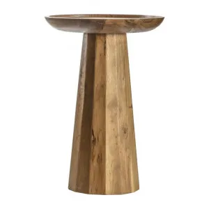 Kandy Acacia Timber Round Tray Top Side Table, Natural by Casa Bella, a Side Table for sale on Style Sourcebook