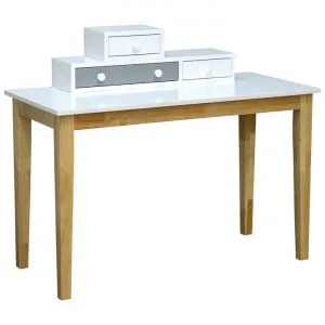 Umea Wooden Kids Study Desk, 120cm, White / Grey by Dodicci, a Kids Chairs & Tables for sale on Style Sourcebook