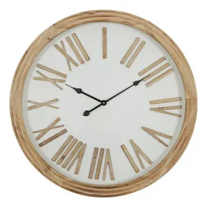 Collins Wooden Round Wall Clock, 78cm by Coast To Coast Home, a Clocks for sale on Style Sourcebook