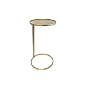 Rodley Iron Couch Side Table, Antique Gold by Provencal Treasures, a Side Table for sale on Style Sourcebook