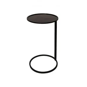 Rodley Iron Couch Side Table, Black by French Country Collection, a Side Table for sale on Style Sourcebook