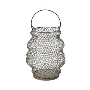 Ponte Metal Mesh Lantern, Medium by Provencal Treasures, a Lanterns for sale on Style Sourcebook