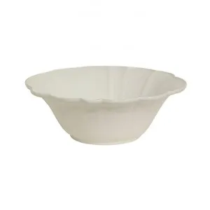 Vienna Stoneware Round Salad Bowl, Large, Off White by French Country Collection, a Bowls for sale on Style Sourcebook