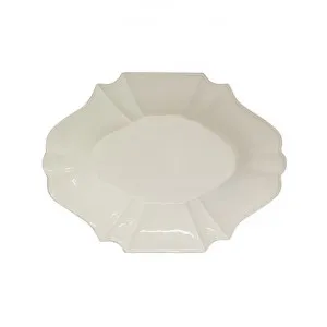 Vienna Stoneware Oval Salad Bowl, Off White by Provencal Treasures, a Bowls for sale on Style Sourcebook