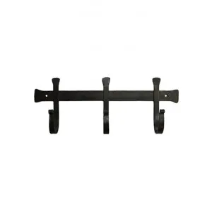 Jarnac Chunky Iron Wall Hanger, 3 Hook by French Country Collection, a Wall Shelves & Hooks for sale on Style Sourcebook