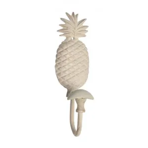 Seilhan Brass Pineapple Wall Hook, Off White by French Country Collection, a Wall Shelves & Hooks for sale on Style Sourcebook