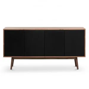 Martin 4 Door Buffet Table, 160cm, Walnut / Black by Conception Living, a Sideboards, Buffets & Trolleys for sale on Style Sourcebook