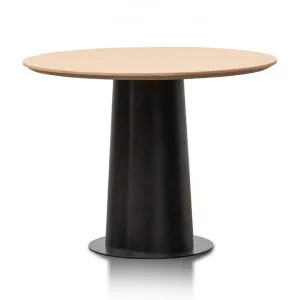 Asarna Round Dining Table, 100cm, Natural / Black by Conception Living, a Dining Tables for sale on Style Sourcebook
