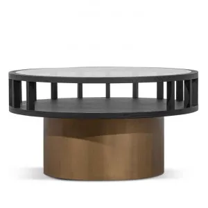 Maffra Glass Top Round Coffee Table, 86cm by Conception Living, a Coffee Table for sale on Style Sourcebook