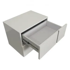 Elida Modern Bedside Table, Right, White by OZWorld, a Bedside Tables for sale on Style Sourcebook