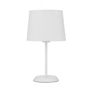 Jaxon Metal Base Table Lamp, White by Telbix, a Table & Bedside Lamps for sale on Style Sourcebook