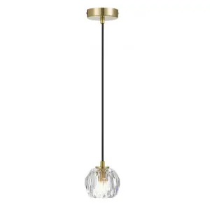 Zaha Glass LED Pendant Light, Antique Gold by Telbix, a Pendant Lighting for sale on Style Sourcebook