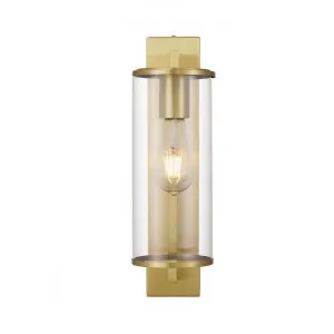 Perova Metal & Glass Wall Light, Small, Brass by Telbix, a Wall Lighting for sale on Style Sourcebook