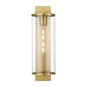 Perova Metal & Glass Wall Light, Large, Brass by Telbix, a Wall Lighting for sale on Style Sourcebook