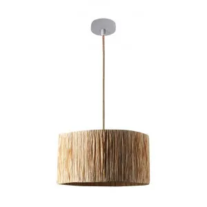 Manon Raffia Shade Pendant Light by Lexi Lighting, a Pendant Lighting for sale on Style Sourcebook