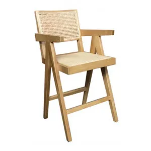 Maron Elm Timber & Rattan Counter Stool, Natural by Montego, a Bar Stools for sale on Style Sourcebook