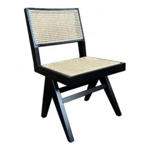Maron Timber & Rattan Dining Chair, Black by Montego, a Dining Chairs for sale on Style Sourcebook