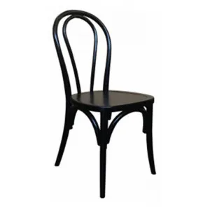 Maillet Bentwood Dining Chair, Timber Seat, Black by Montego, a Dining Chairs for sale on Style Sourcebook