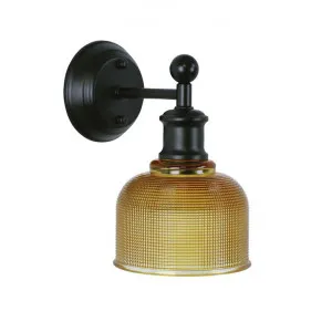 Brighton Glass Shade Wall Light, Amber by Oriel Lighting, a Wall Lighting for sale on Style Sourcebook