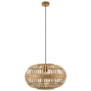 Amsfield Rattan Pendant Light, Lantern Shade by Eglo, a Pendant Lighting for sale on Style Sourcebook