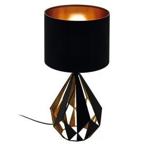 Carlton Metal Base Table Lamp, Black by Eglo, a Table & Bedside Lamps for sale on Style Sourcebook