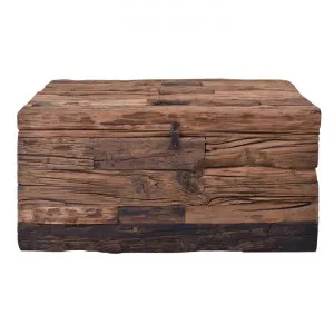 Orbec Recycled Railway Sleeper Timber Trunk Coffee Table, 90cm by Affinity Furniture, a Coffee Table for sale on Style Sourcebook