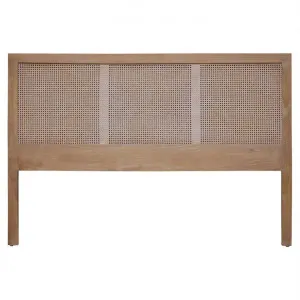 Mandeville Mindi Wood & Rattan Bed Headboard, King by Millesime, a Bed Heads for sale on Style Sourcebook