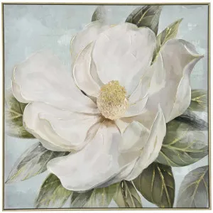 Magnolia Blossom Framed Canvas Painting Wall Art, No.2, 100cm by Florabelle, a Artwork & Wall Decor for sale on Style Sourcebook