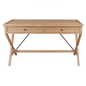 Amos Oak Timber Desk, 142cm by Florabelle, a Desks for sale on Style Sourcebook