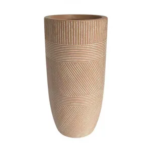 Vetro Ridged Urn, Medium, Terracotta by Florabelle, a Plant Holders for sale on Style Sourcebook