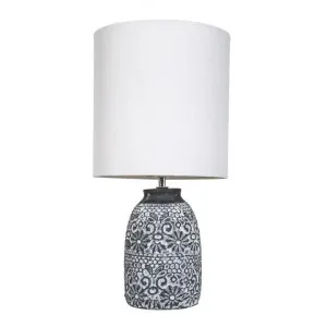 Fleur Concrete Table Lamp by Vignette Home, a Table & Bedside Lamps for sale on Style Sourcebook