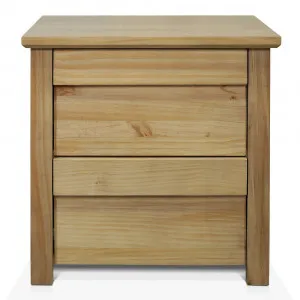 Kimberley Bedside Table Nutmeg - 2 Drawer by James Lane, a Bedside Tables for sale on Style Sourcebook