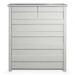 Kimberley Tallboy White - 5 Drawer by James Lane, a Dressers & Chests of Drawers for sale on Style Sourcebook