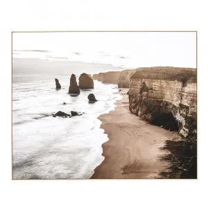 Apostle Sunrise Framed Canvas  - 150cm x 120cm by James Lane, a Painted Canvases for sale on Style Sourcebook