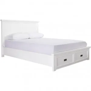 Aspen Storage Bed Frame White by James Lane, a Beds & Bed Frames for sale on Style Sourcebook