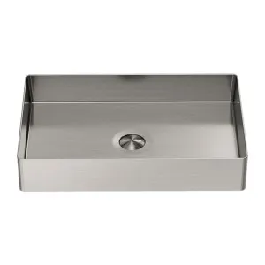 Nero Opal Stainless Steel Basin Rectangular Brushed Nickel NRB3555BN by NERO, a Basins for sale on Style Sourcebook