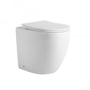 Haze Rimless Wall Faced Pan and Seat - White by Cob & Pen, a Toilets & Bidets for sale on Style Sourcebook