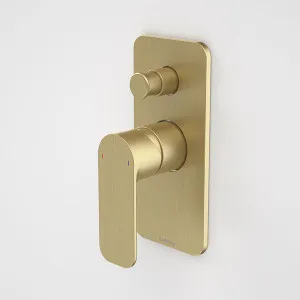 Caroma Luna Bath/Shower Mixer with Diverter Brushed Brass by Caroma, a Bathroom Taps & Mixers for sale on Style Sourcebook