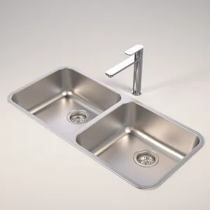 Caroma Luna Stainless Steel Double Bowl Sink by Caroma, a Kitchen Sinks for sale on Style Sourcebook