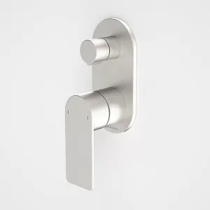 Caroma Urbane II Bath/Shower Mixer with Diverter Round Brushed Nickel by Caroma, a Bathroom Taps & Mixers for sale on Style Sourcebook